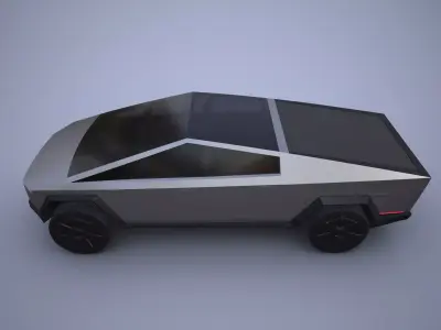 Tesla Cybertruck Free low-poly 3D model