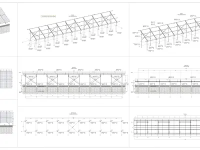 356 kWp Solar Project Type 9 3D model