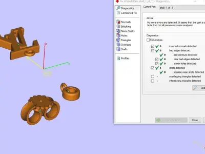 Louis Vuitton Earrings  3D print model