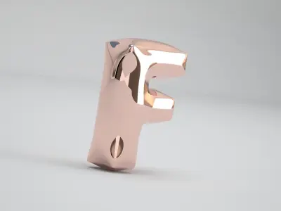 F Balloon Copper 3D model