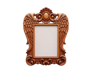 carved frame mirror cnc and 3d printing 3D print model
