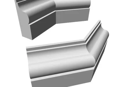 Moulding frame for window 3D model