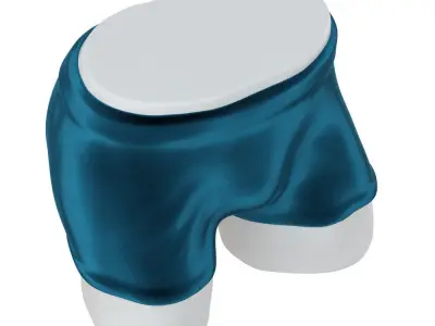 Mannequin legs with shorts 106 3D model