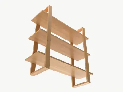 Decorative Wall Shelf 04 3D model