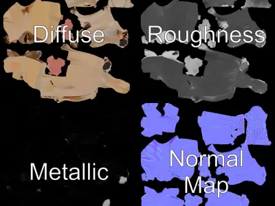 Wise Old Sage Rigged and Animated D Character Model Low-poly 3D model