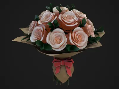 Bouquet 3D model 3D model