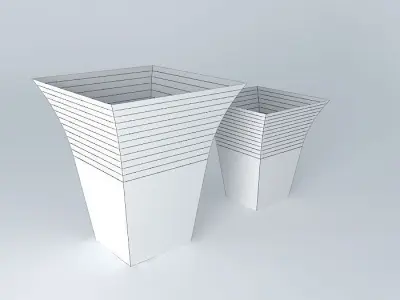 Brick colour vase Free 3D model