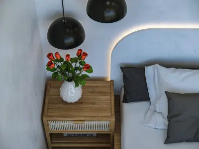 Minimalist Bedroom-Interior  3D model