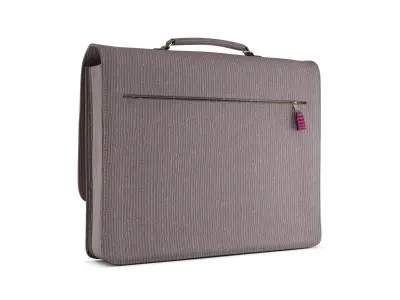 School bag velvet Cartable en velours 3D model