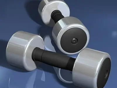 Gym Dumbbell Weights Free 3D model