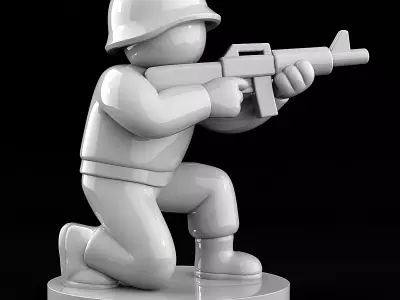 Soldier 3D print model get
