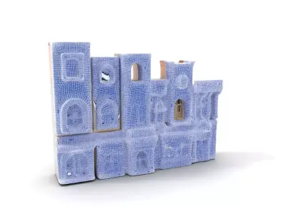 Classic Architectural Facade model pack Low-poly 3D model