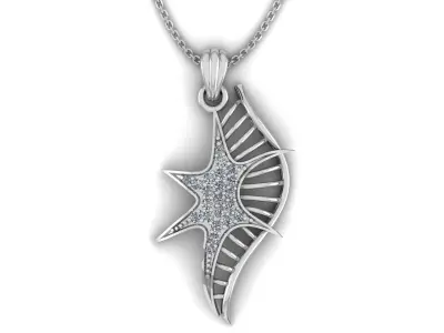 Star Pendant 3D print model