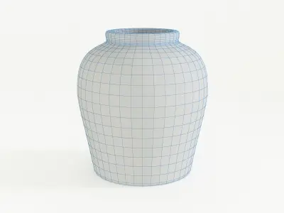 Exquisite Ceramic Vase - Premium 3D Model for Interior Elegance 3D model