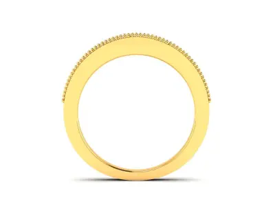 Band 3dm Render Details gold diamond eternity ring 3D print model
