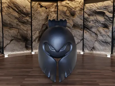 Owl Creature Figure Fan Art Toy  3D print model