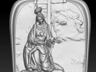 Jesus and Maria 3D model