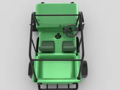 Indian Jeep Toy Car Low-poly 3D model