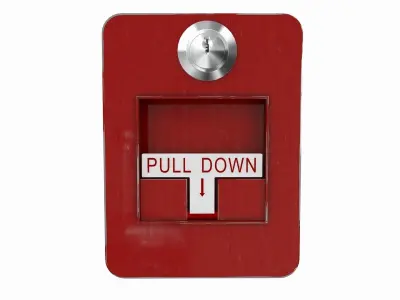 3D FIRE ALARM Low-poly 3D model