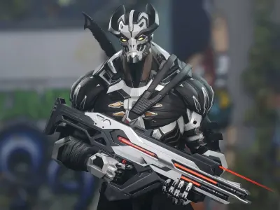 Cuber Ninja Robot Sci fi 3D Model Collection