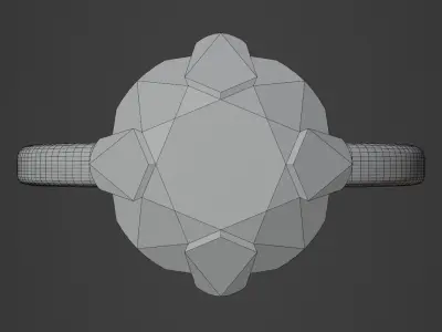 Diamond Ring Free 3D model 3