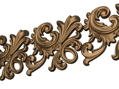 Ornament Element Molding 036 Low-poly 3D model