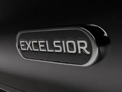 Obsidian LX Executive Black Limousine Car Low-poly 3D model