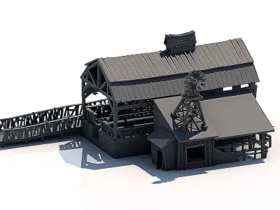 Village Farm 3D model