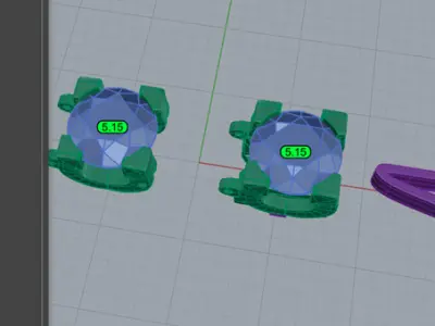 50pt Prong Set Tennis Bracelet Model 3D print model