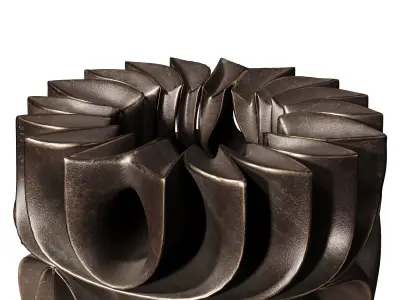 Halima Cassell Acapella sculpture 3D model