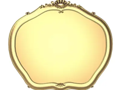 carved frame 3D model