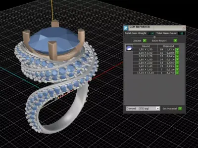 ring woman  3D print model