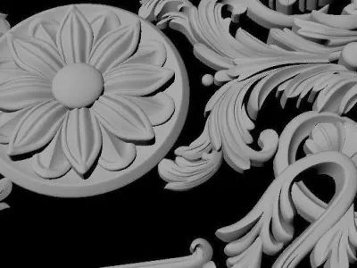 dekor ornate gold design 3D model