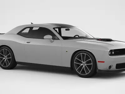 Dodge Challenger 392 Hemi Scat Pack Shaker 2016 3D model