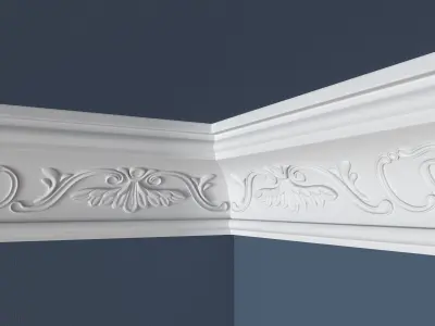 Decorative Crown Molding 3D model 19