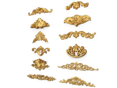 Acanthus Leaves Collection 12 3D model