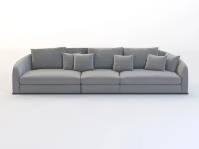 Flexform Alfred Divano Lineare 3 Seater 3D model
