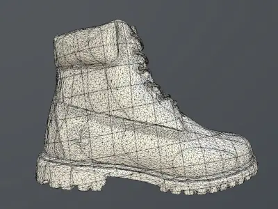 TIMBERLAND SHOES PBR Low-poly 3D model