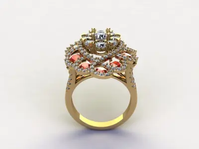R238 new cad design ring with cad file new release this month 3D model