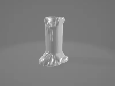 Free Candle Game Ready Free low-poly 3D model