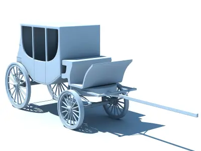 Old Carriage 3D model