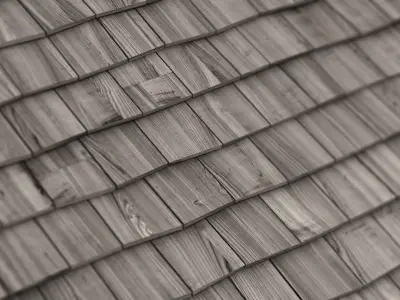 Rooftiles shingle roof 3D model