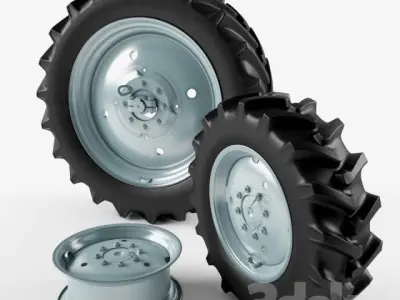 tractor wheel Free 3D model