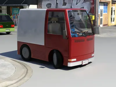 CarToon Van 3D model
