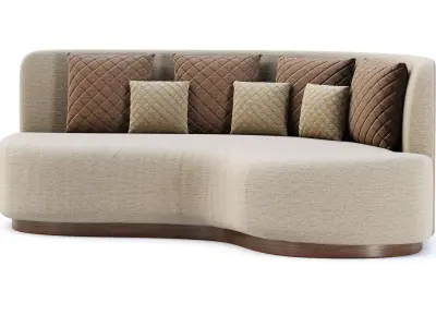 Stefa restaurant loveseat by Bpoint Design  3D model