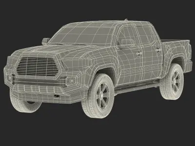 Generic Pickup Simple Interior 3D model