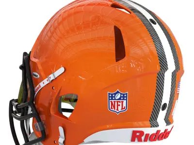 Riddell speed helmet cleveland browns 3D model