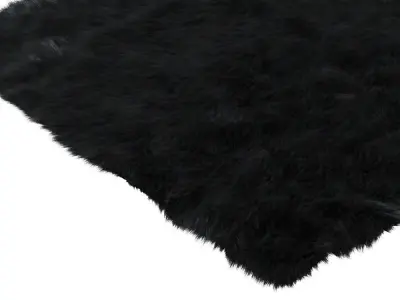 Dominick Handmade Shag Teal Area Rug 3D model