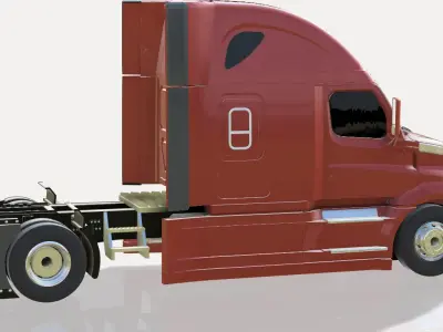 Cascadia Freightliner and Tanker 3D print model