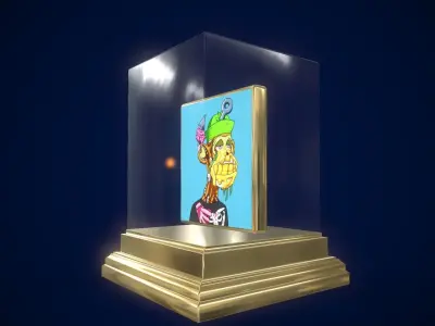 Mutant Ape 10 Gold Club Low-poly 3D model